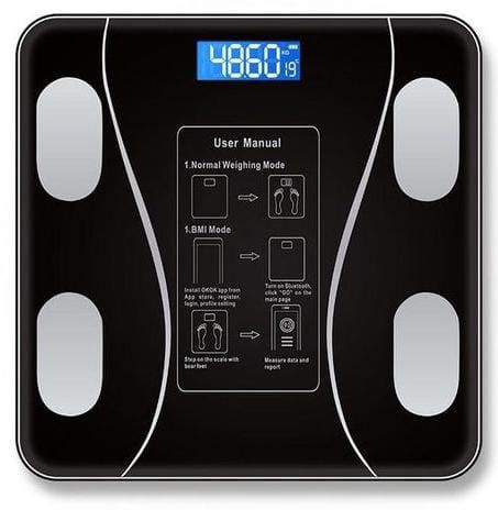 Bluetooth Smart Bathroom Scale – Body Composition & Weight Tracker up to 180kg