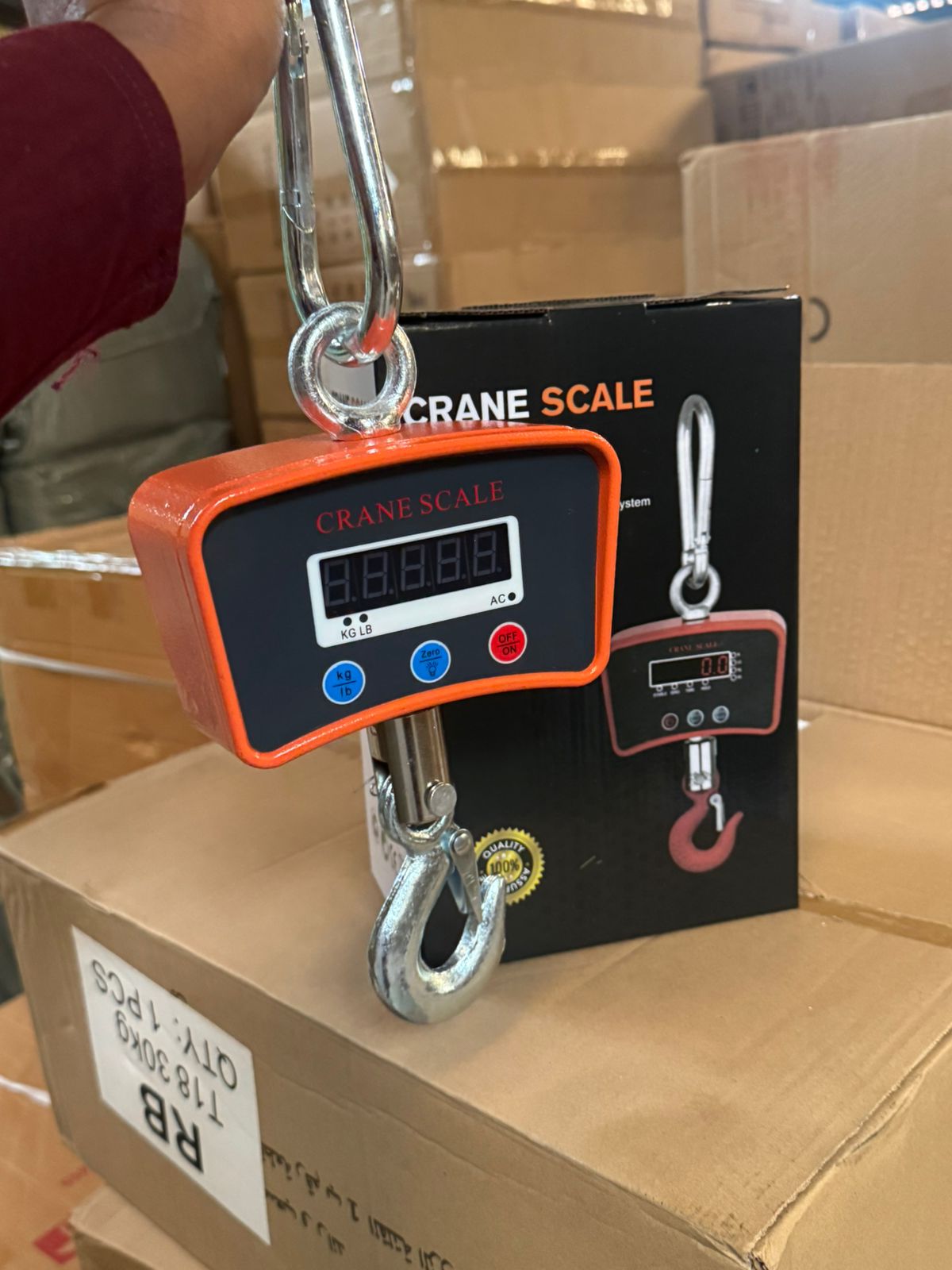 500KG Digital Crane Scale – Heavy-Duty Hanging Weighing Scale with LCD Display