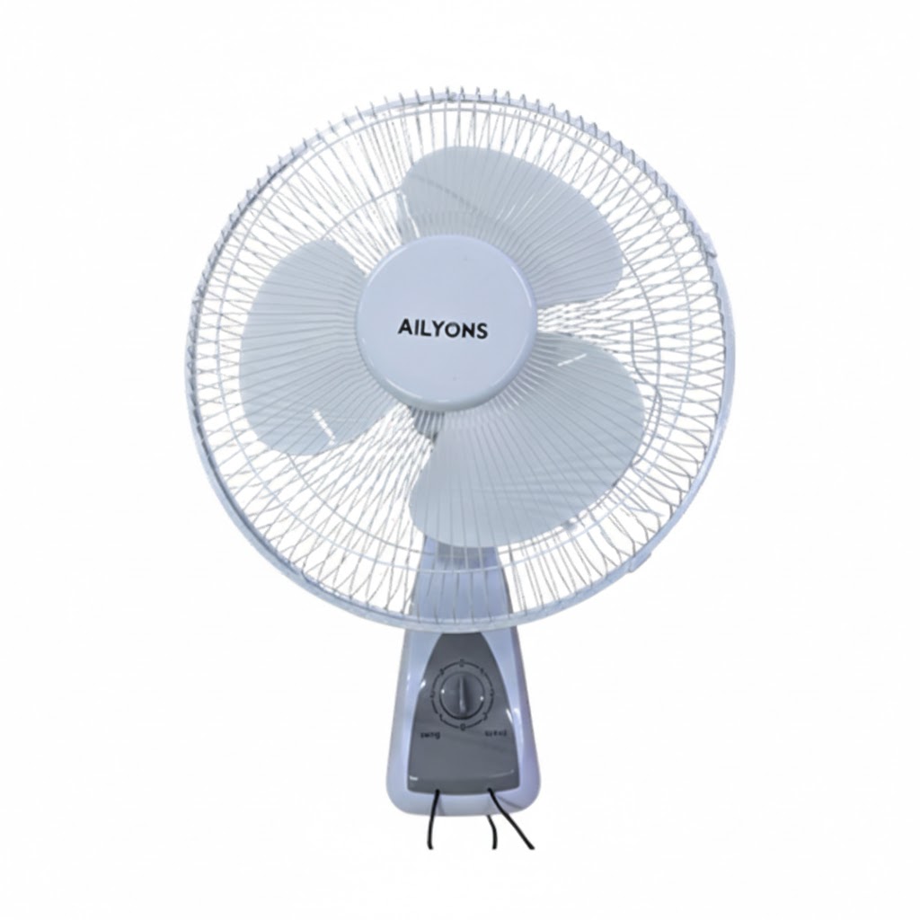 Ailyons FW-1631 16″ Wall Fan – Super Quiet Motor, 3 Speed Control, Wide Oscillation
